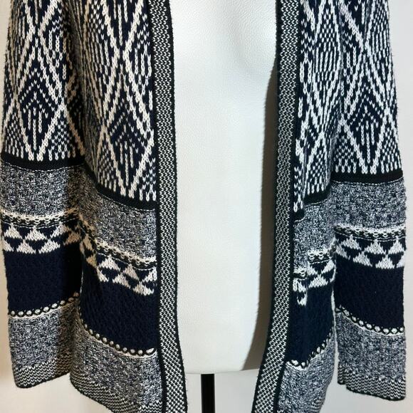 Christopher & Banks Navy Blue Open Front Cardigan Sweater Womens Petite Small PS - Picture 8 of 14